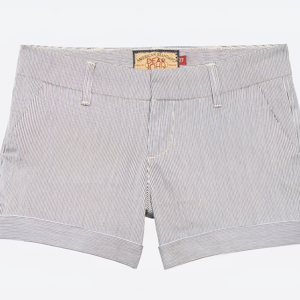 Dear John Gray Pinstripe Women's Bermuda Shorts